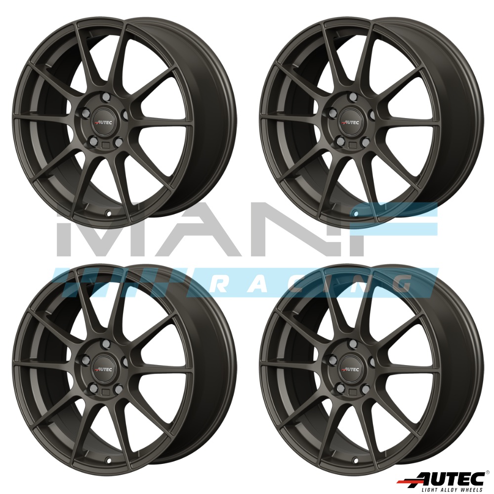 AUTEC Wizard Wheels Set 19x8,0 5x112 ET35 Gunmetal Matt - VW Golf 7 / VW Golf 8 / Seat Leon 5F / AUDI A3 8V / AUDI TT 8S
