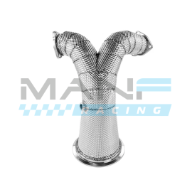 ALPHA COMPETITION Downpipe Sem Catalisador C/ Proteção Térmica AUDI S4 B9 / AUDI S5 B9 3.0TFSI