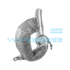 ALPHA COMPETITION Decat Downpipe With Heat Shield 1.8/2.0 TSI EA888.3 VW GOLF 7 GTI / GOLF 7.5 GTI / AUDI A3 8V / SEAT LEON 5F  / SKODA OCTAVIA 5E VRS