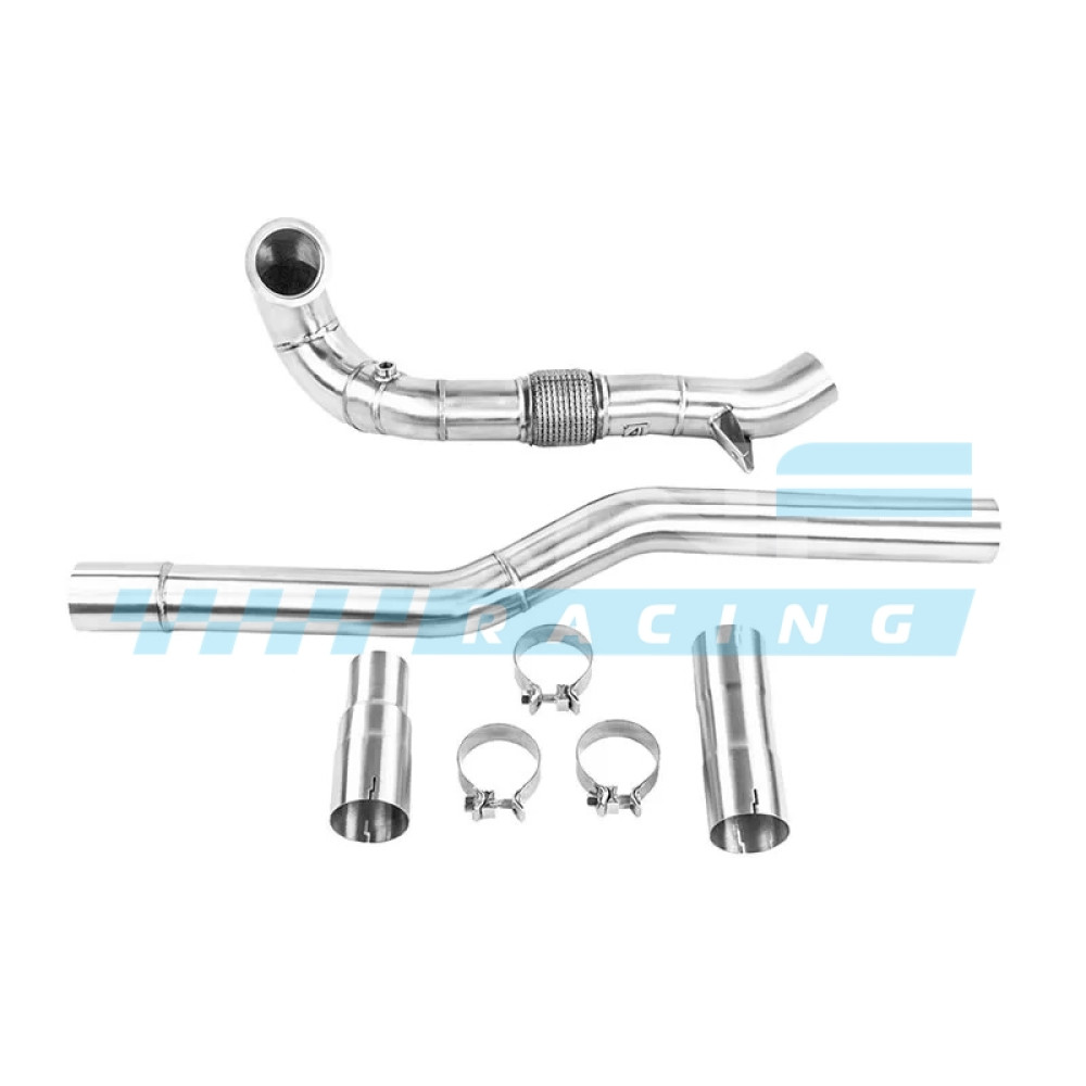 ALPHA COMPETITION DECAT DOWNPIPE 3.5'' (90mm) 2.0 TSI EA888.3 AUDI S3 8V / TTS 8S / LEON 5F CUPRA 4X4 / VW GOLF 7 R / GOLF 7.5R