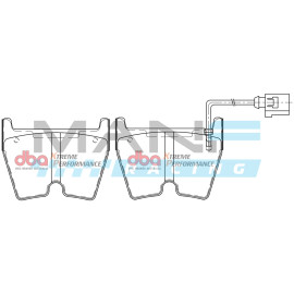 DBA Front Brake Pads Xtreme Performance ECE R90 AUDI RS3 / TTRS / RSQ3