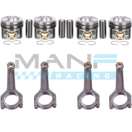 MANF RACING Complete Pistons Set including ZRP Rods 81.51mm KS 1.9/2.0TDI PD