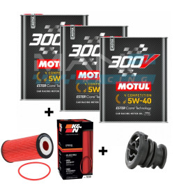 MOTUL 300V Competition 5W40 Kit Manutenção Premium 1.8/2.0TSI EA888.3/EA888.4 EVO SEAT Leon 5F Cupra / AUDI S3 8V / TT 8S / S1 / VW Golf 7 GTI / Golf 8 GTI / Golf 7 R / Golf 8 R / Polo GTI