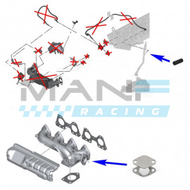 MANF RACING Kit Eliminar Valvula EGR + Radiador EGR BMW 2.0 Diesel N47 / N47S