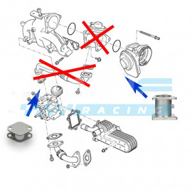 MANF RACING Kit Eliminação EGR 2.0TDI VAG CBBB CAGA BMN BKD