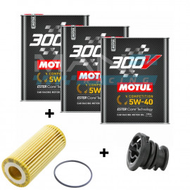 MOTUL 300V Competition 5W40 Kit Manutenção 1.8/2.0TSI EA888.3/EA888.4 EVO SEAT Leon 5F Cupra / AUDI S3 8V / TT 8S / S1 / VW Golf 7 GTI / Golf 8 GTI / Golf 7 R / Golf 8 R / Polo GTI