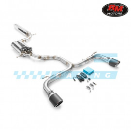 RM MOTORS 76MM VALVETRONIC CATBACK EXHAUST SYSTEM VW GOLF 7/7.5 GTI / SEAT LEON 5F CUPRA