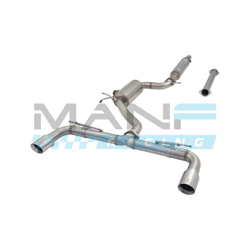 XFORCE Sistema de escape 76mm Valvetronic VAREX VW GOLF 7 / 7.5 / 8 GTI