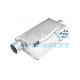 XFORCE VAREX Silenciador Oval Universal (4"x9.5"x14") Centro/Descentrado - 63.5mm (2.5'')